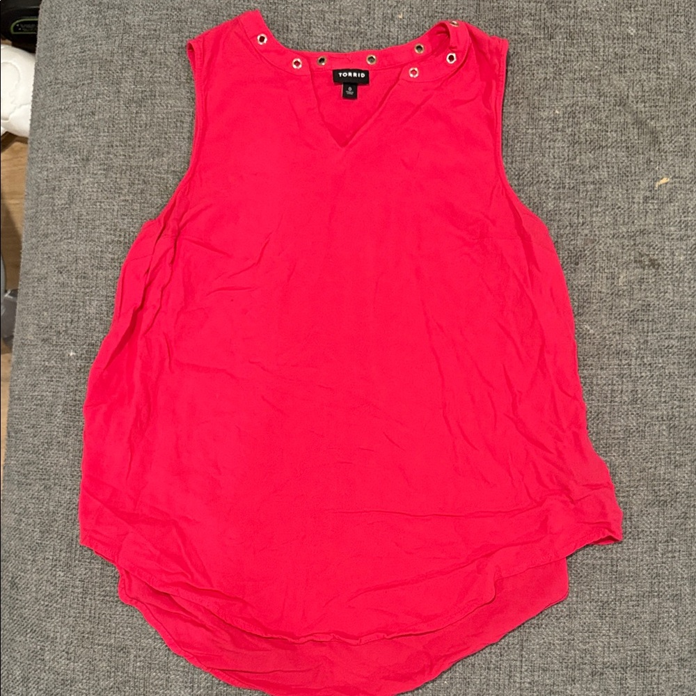 Torrid Women's Red Sleeveless Top
